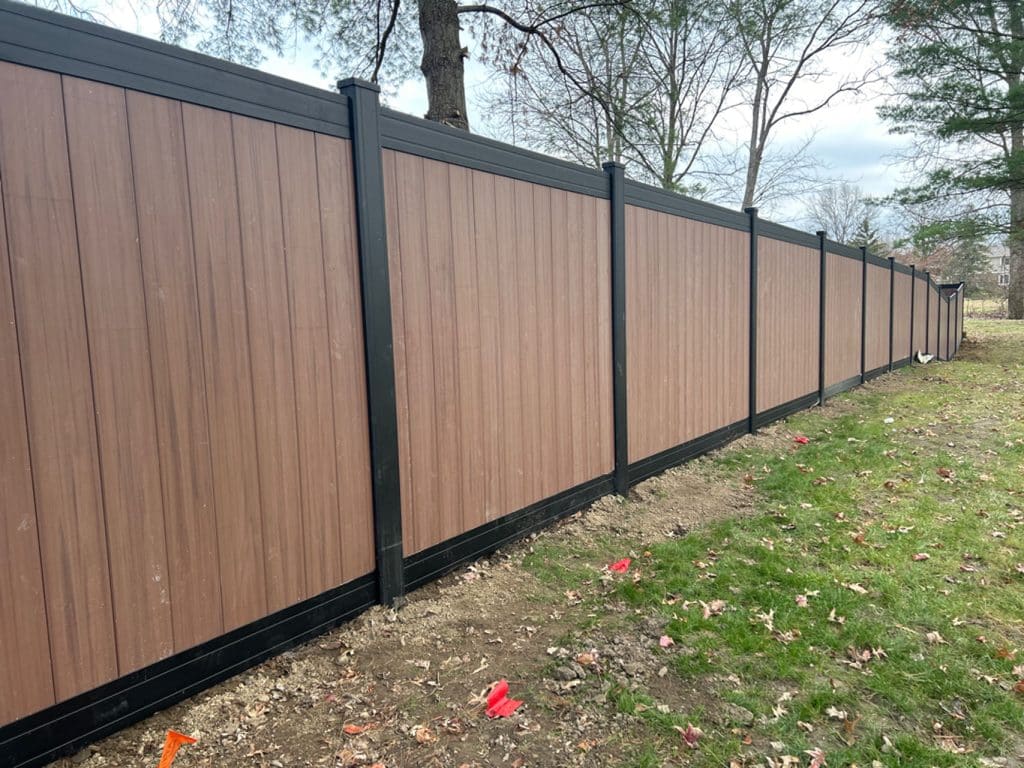 wooden fencing courtesy of North Indy Fence Deck & Rail